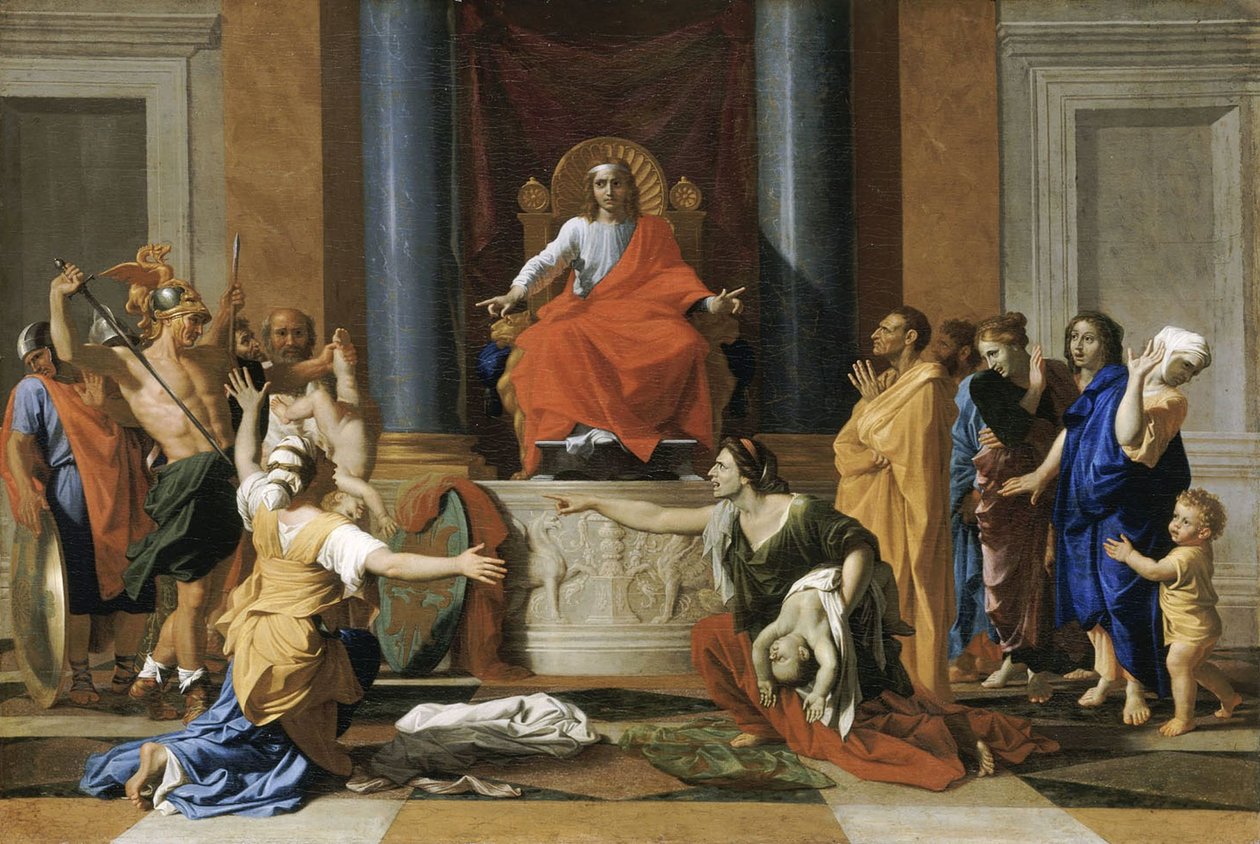 El juicio de Salomón de Nicolas Poussin