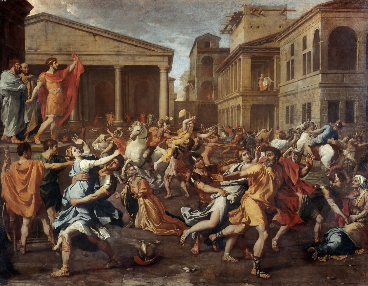 El Rapto de las Sabinas de Nicolas Poussin