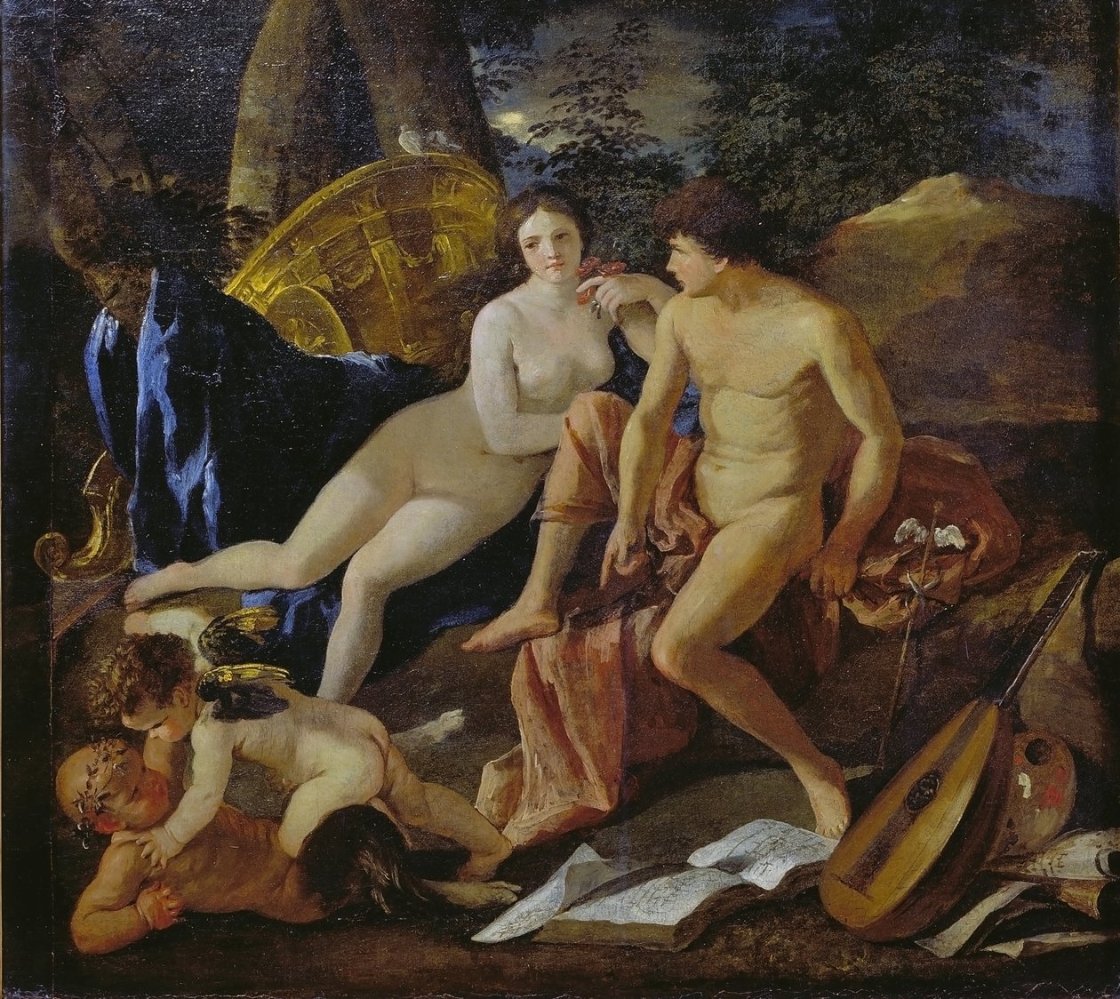 Venus y Mercurio de Nicolas Poussin