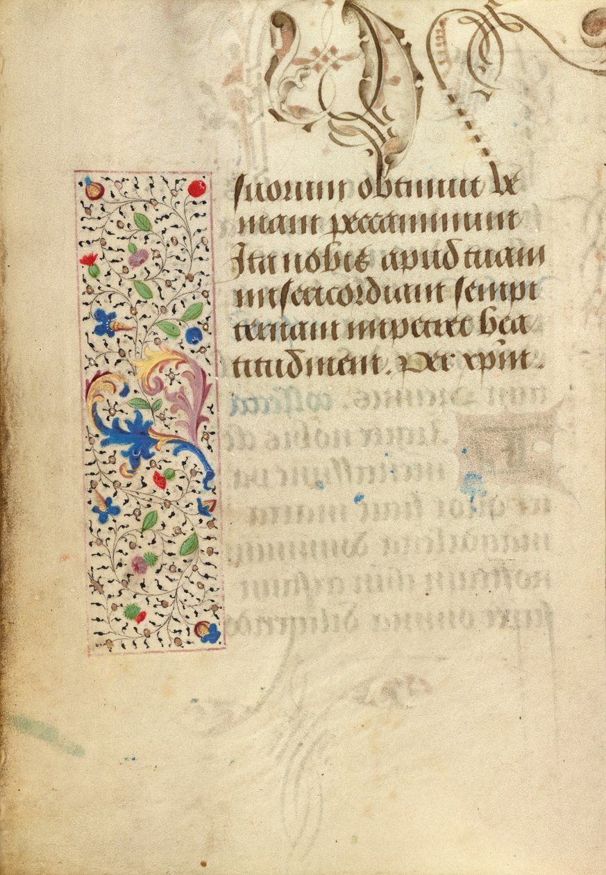 Página de texto decorada de Nicolas Spierinc