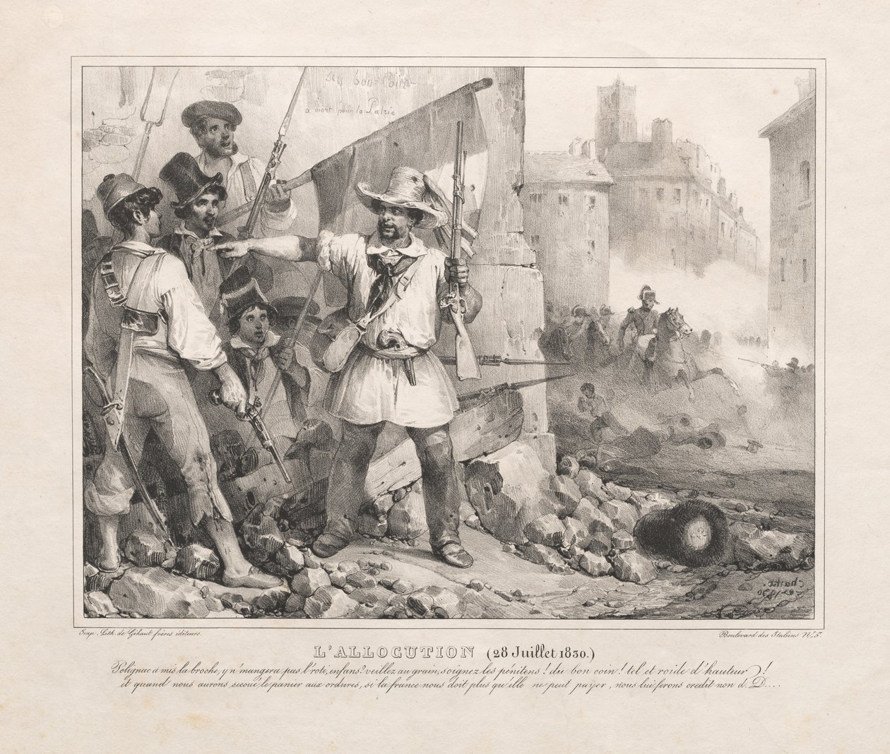 Alocución (28 de julio de 1830) de Nicolas Toussaint Charlet