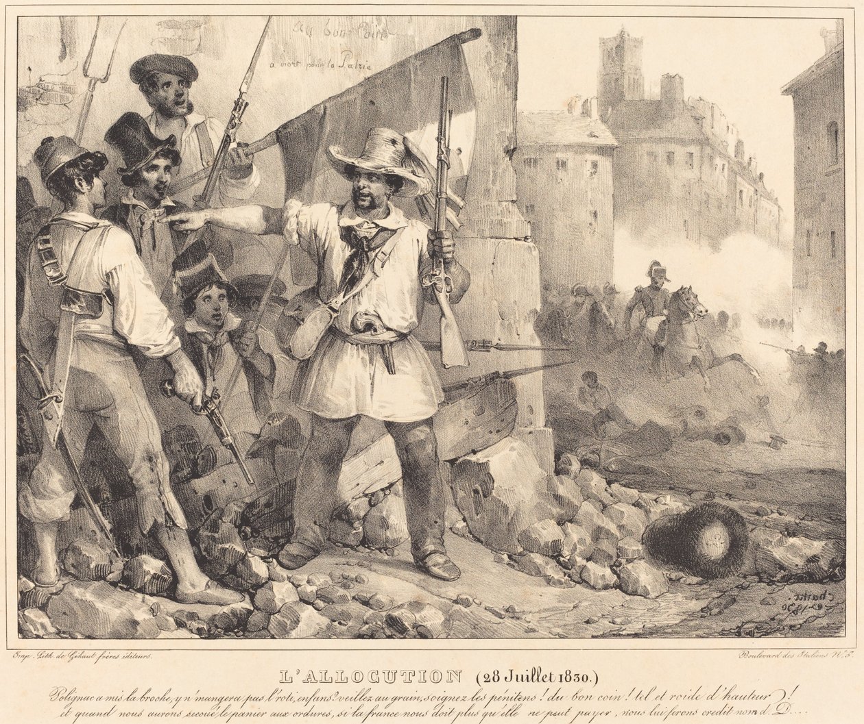 La Alocución, 20 de julio, 1830 de Nicolas Toussaint Charlet
