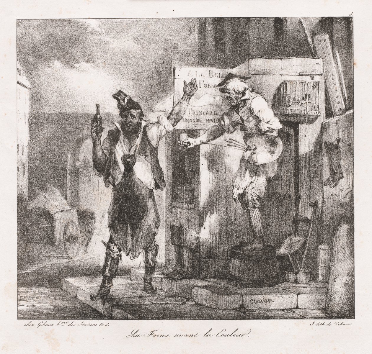 Bocetos litográficos de Charlet: la forma antes que el color de Nicolas Toussaint Charlet