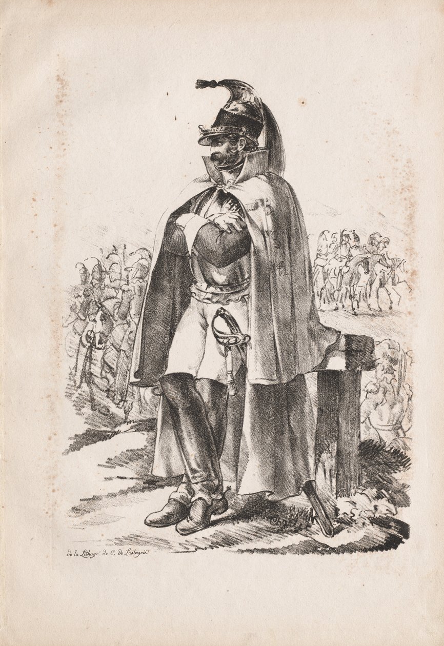 Trajes Militares: Hombre de Caballería, 1814-1818 de Nicolas Toussaint Charlet