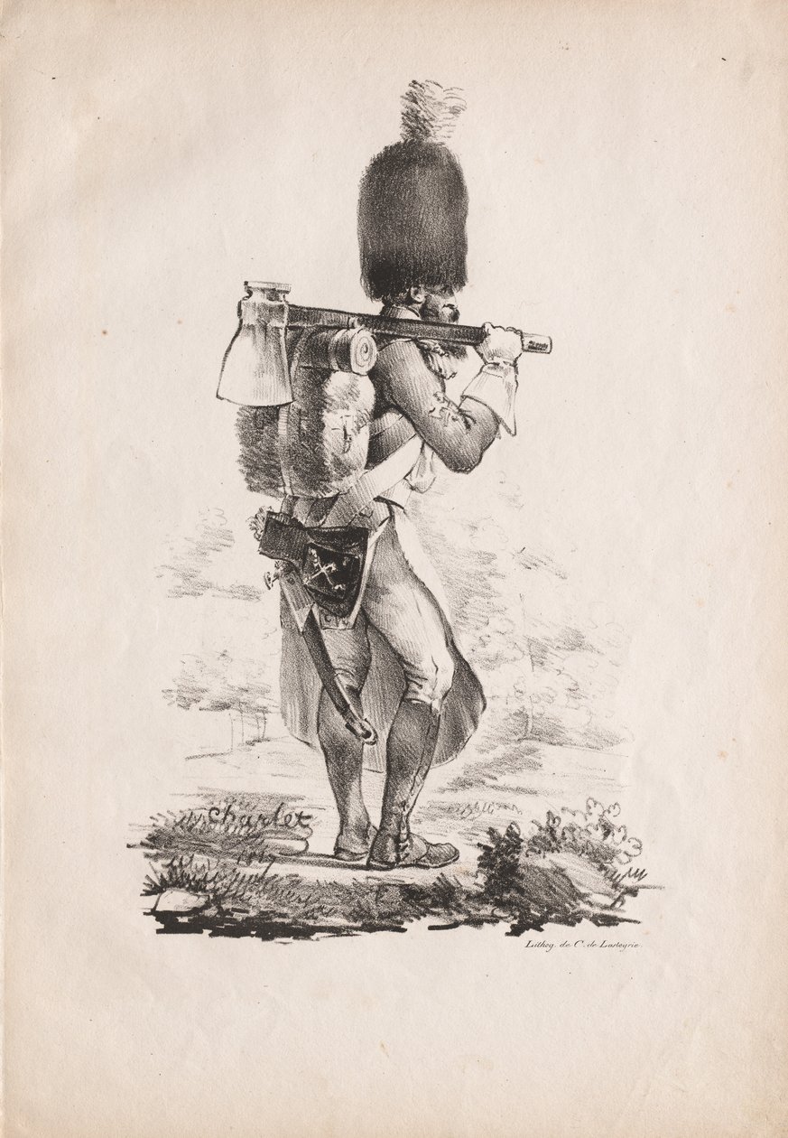 Vestuario militar: Zapador de infantería de Nicolas Toussaint Charlet