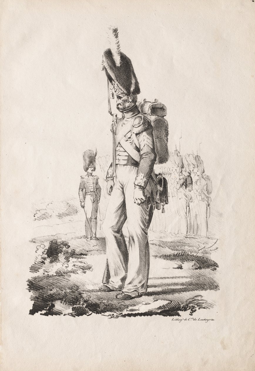 Vestuario Militar: Sargento de Infantería de Nicolas Toussaint Charlet