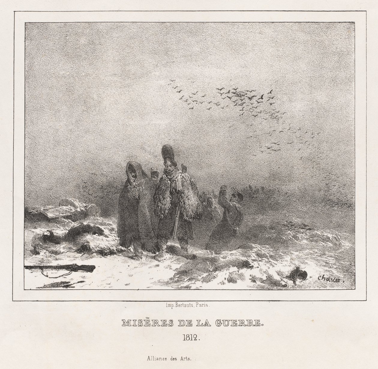 Alfabeto moral y filosófico para el uso de niños pequeños y grandes: Miserias de la guerra de Nicolas Toussaint Charlet