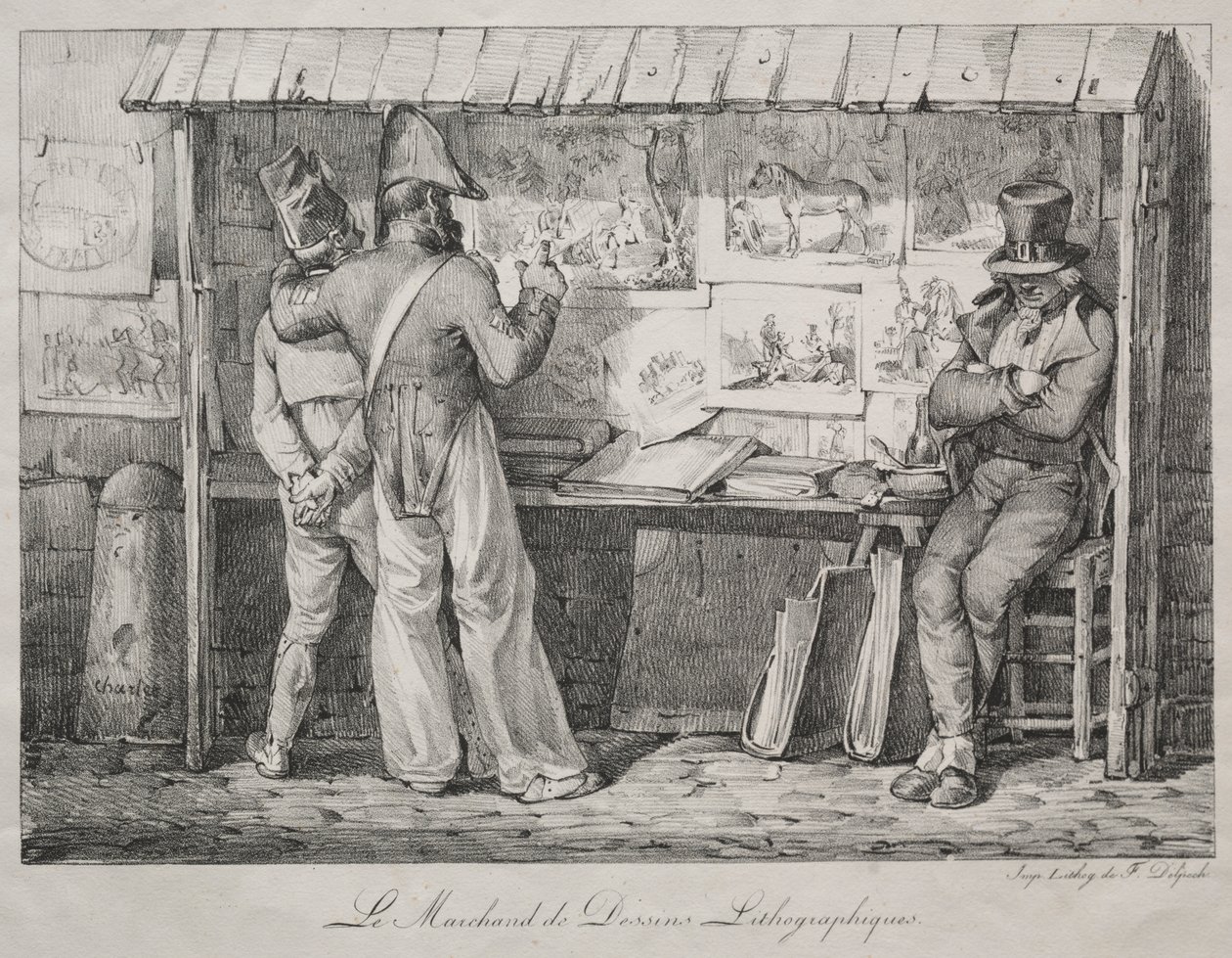 El comerciante de litografías de Nicolas Toussaint Charlet