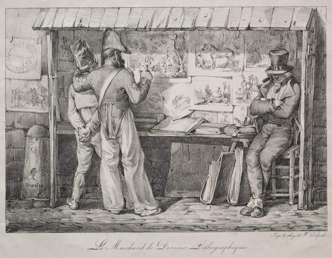 El Comerciante de Litografías de Nicolas Toussaint Charlet