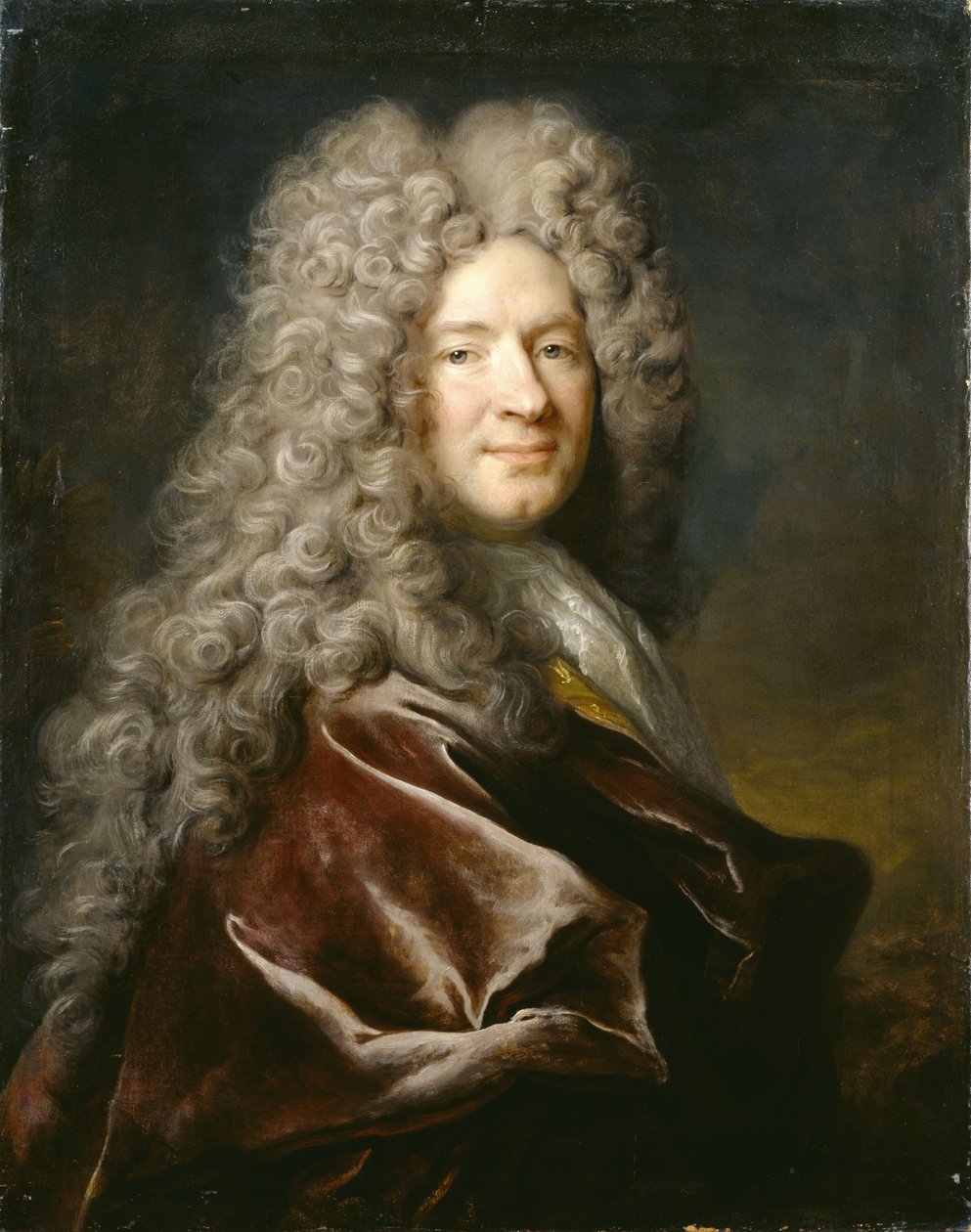 Alemán: no Portrait of a Man in a Purple Robe de Nicolas de Largillière
