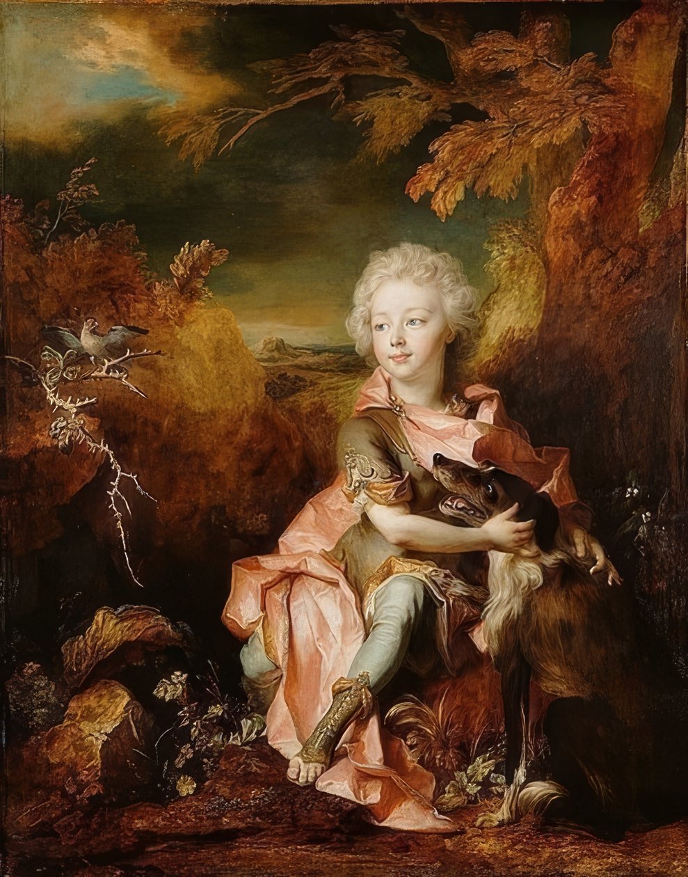 Retrato de un niño en disfraz. Alrededor de 1710-1714 de Nicolas de Largillière