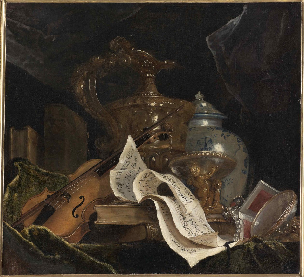 Naturaleza Muerta con Instrumento Musical de Nicolas de Largillière