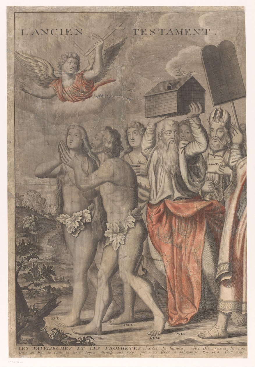 Procesión Triunfal de Cristo con Figuras del Antiguo y Nuevo Testamento (Primera Parte) El triunfo de Jesucristo (título sobre objeto) de Nicolas de Larmessin (I)