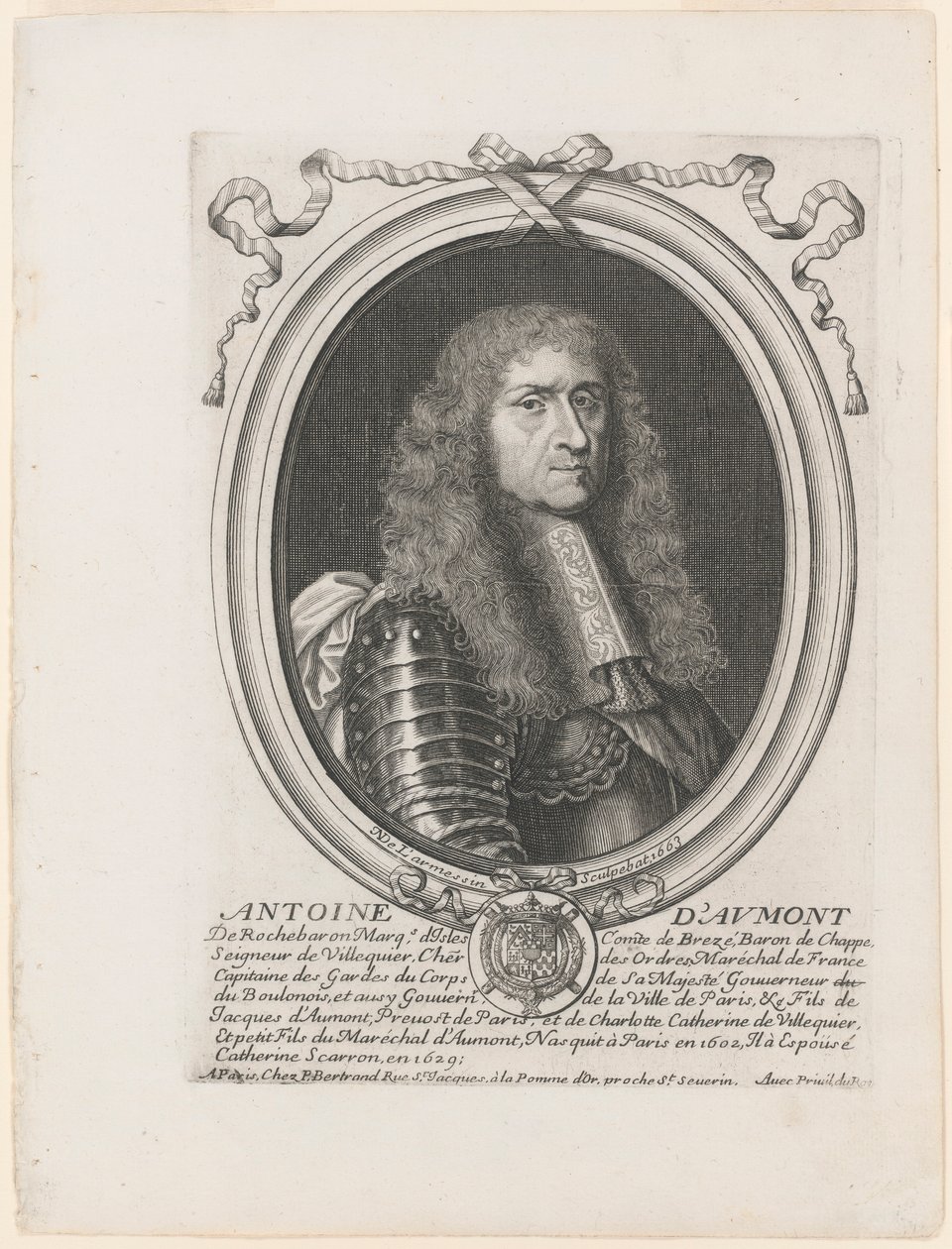 Retrato de Antoine d de Nicolas de Larmessin