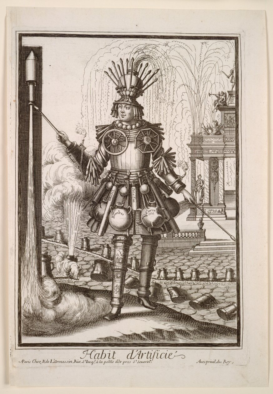 Fanciful Costumes: Costume of the Fireworks Maker de Nicolas de Larmessin II