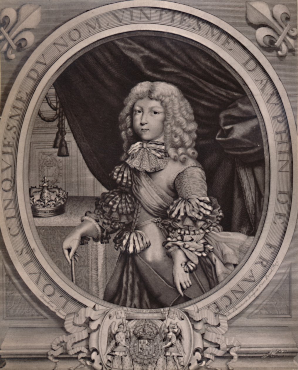 Luis de Francia, Gran Delfín, de niño siglo XVII de Nicolas de Larmessin II