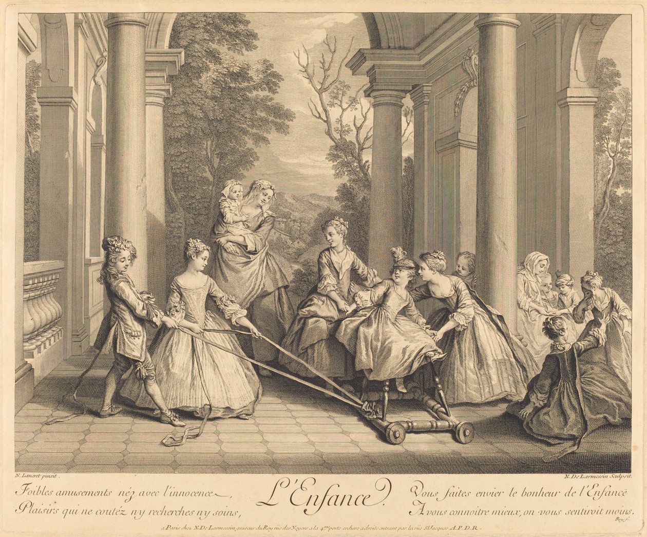 La infancia de Nicolas de Larmessin IV after Nicolas Lancret