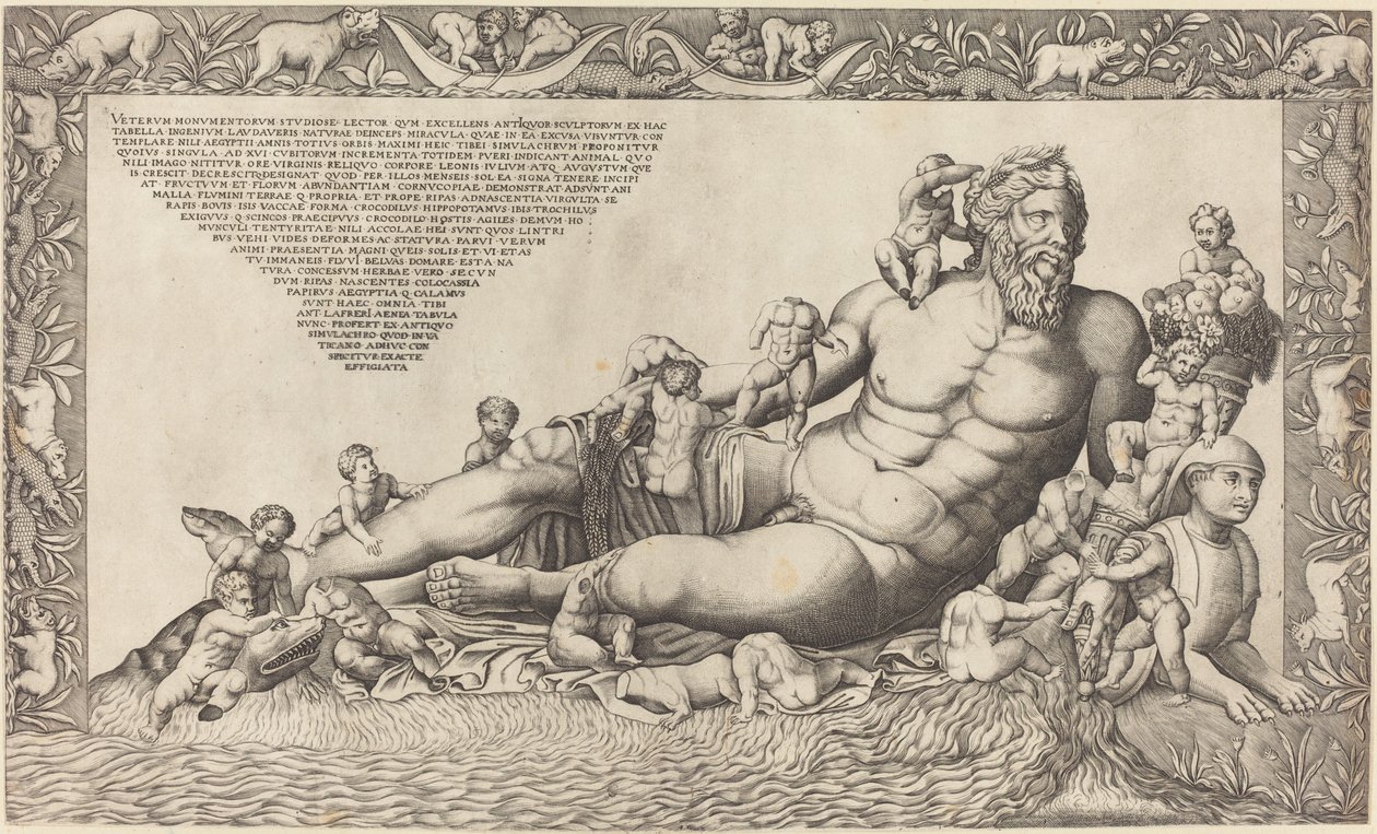 El dios del río Nilo de Nicolaus Beatrizet