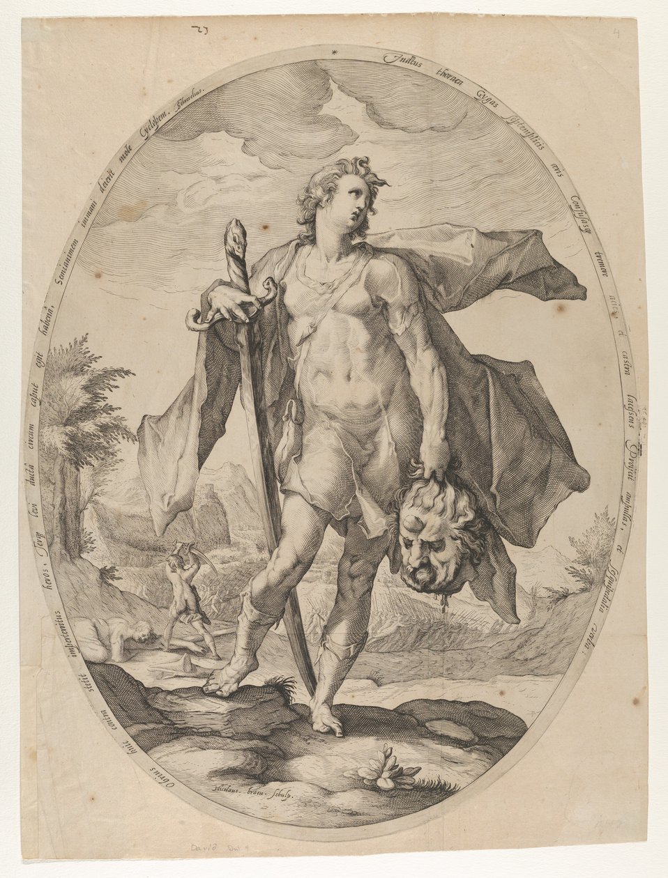 David de Héroes y Heroínas del Antiguo Testamento de Nicolaus Braeu