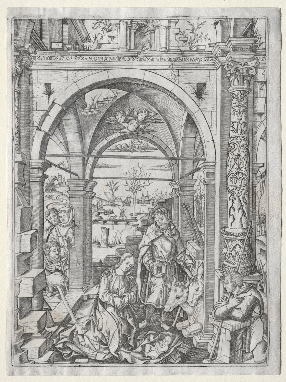 Adoración de los pastores de Nicoletto da Modena