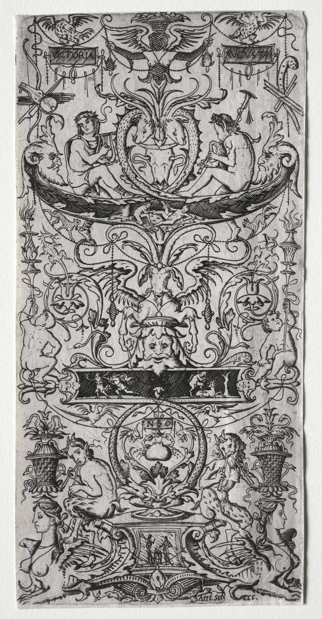 Panel de Ornamento Inscrito Victoria Augusta de Nicoletto da Modena