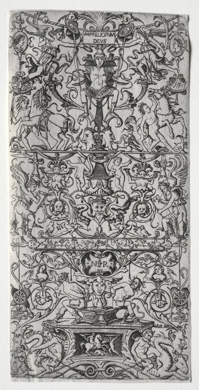 Panel de ornamento: Marte, Dios de las Batallas, c. 1507 de Nicoletto da Modena