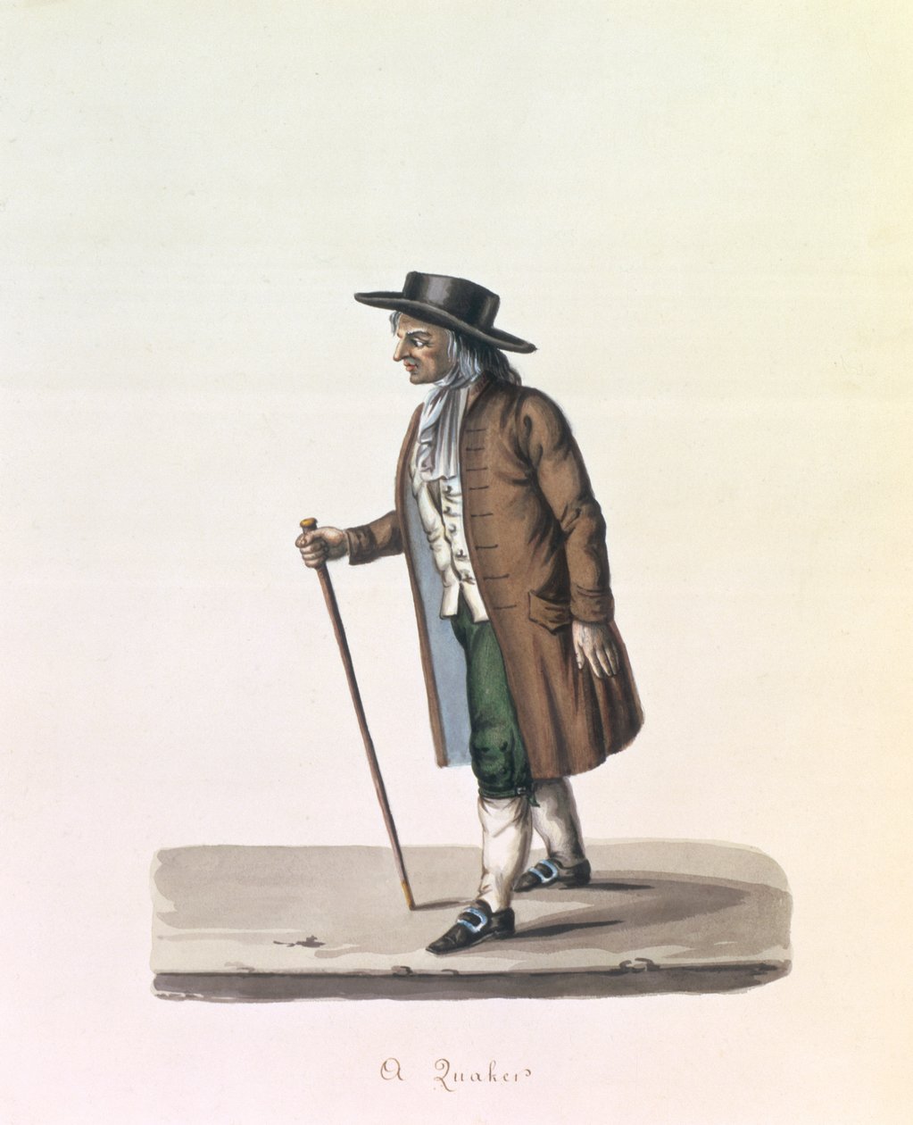 Un Cuáquero, c.1840 de Nicolino Calyo