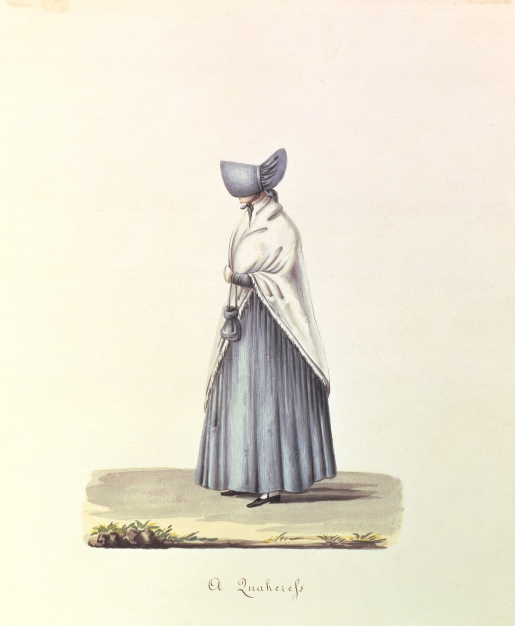 Una cuáquera, c.1840-44 de Nicolino Calyo
