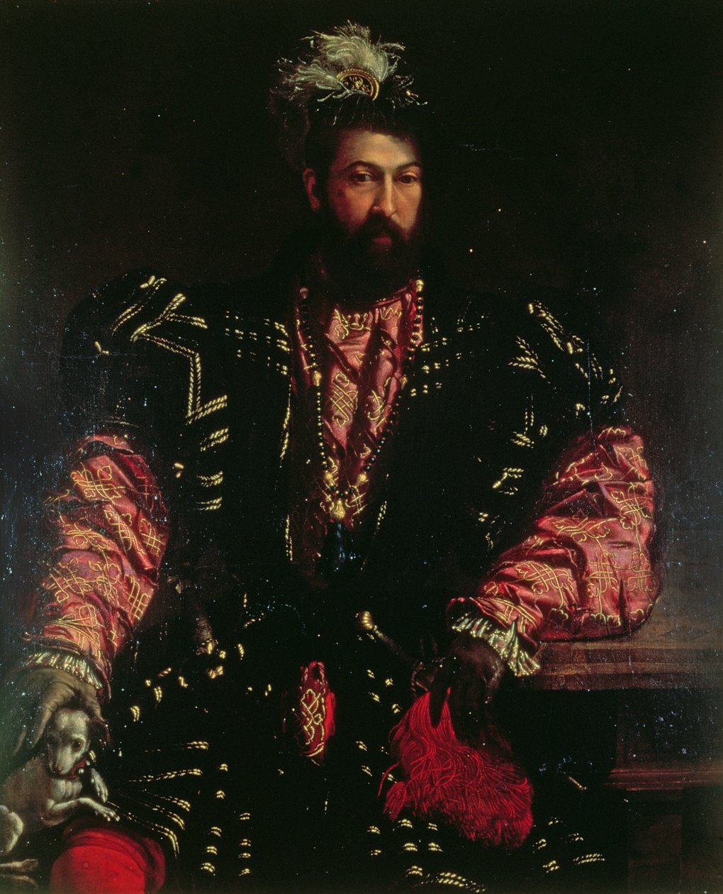 Retrato de un hombre desconocido de Nicolo dell Abate