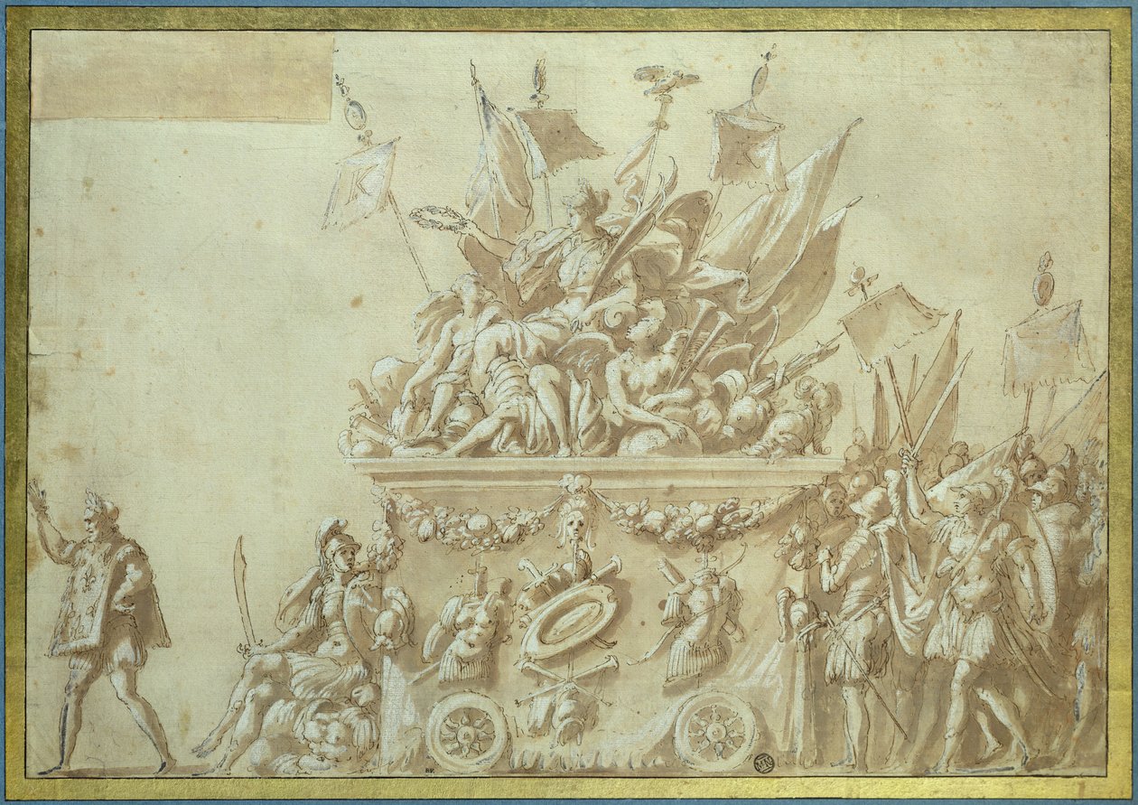 Entrada triunfal de Carlos IX (1550-74) de Nicolo dell Abate