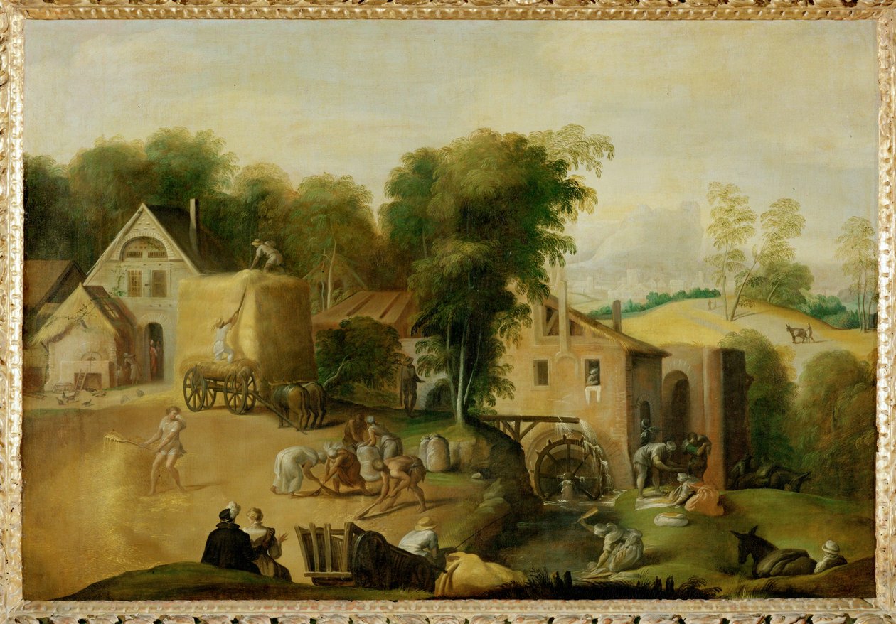 Le vannage du grain - Separar el trigo de la paja ... de Nicolò dell