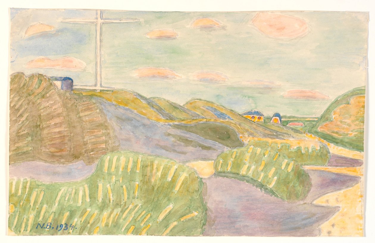 Desde el acantilado de Vejlby. Vista hacia el interior de Niels Jakob Jakobsen Bjerre