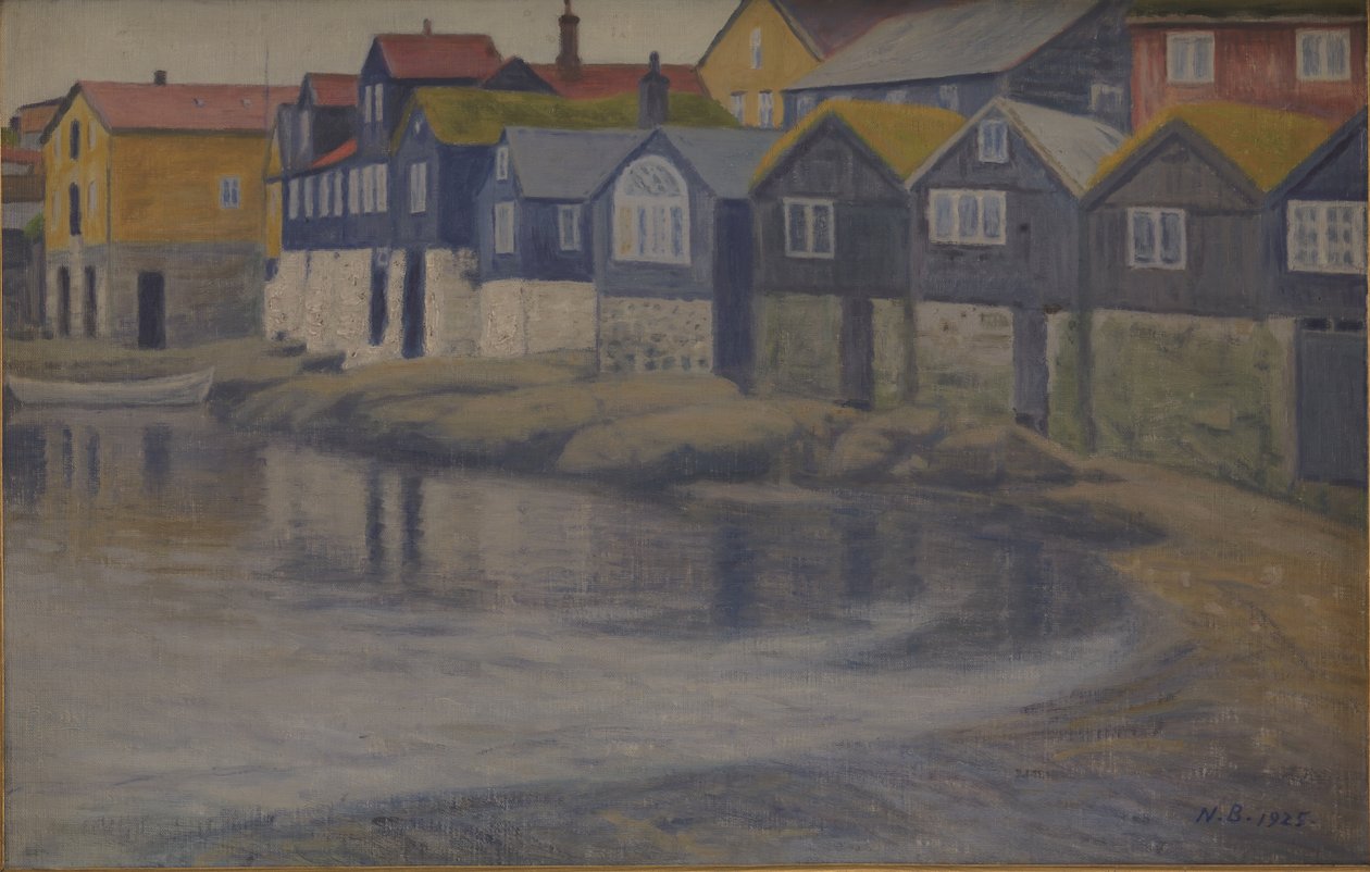 Casas antiguas en Thorshavn de Niels Jakob Jakobsen Bjerre