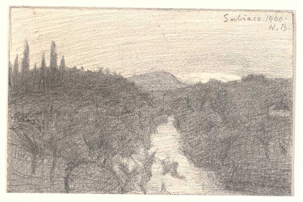 Paisaje italiano de Niels Jakob Jakobsen Bjerre