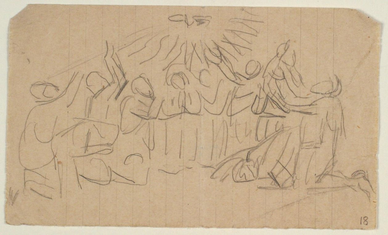 Boceto de composición de Niels Larsen Stevns