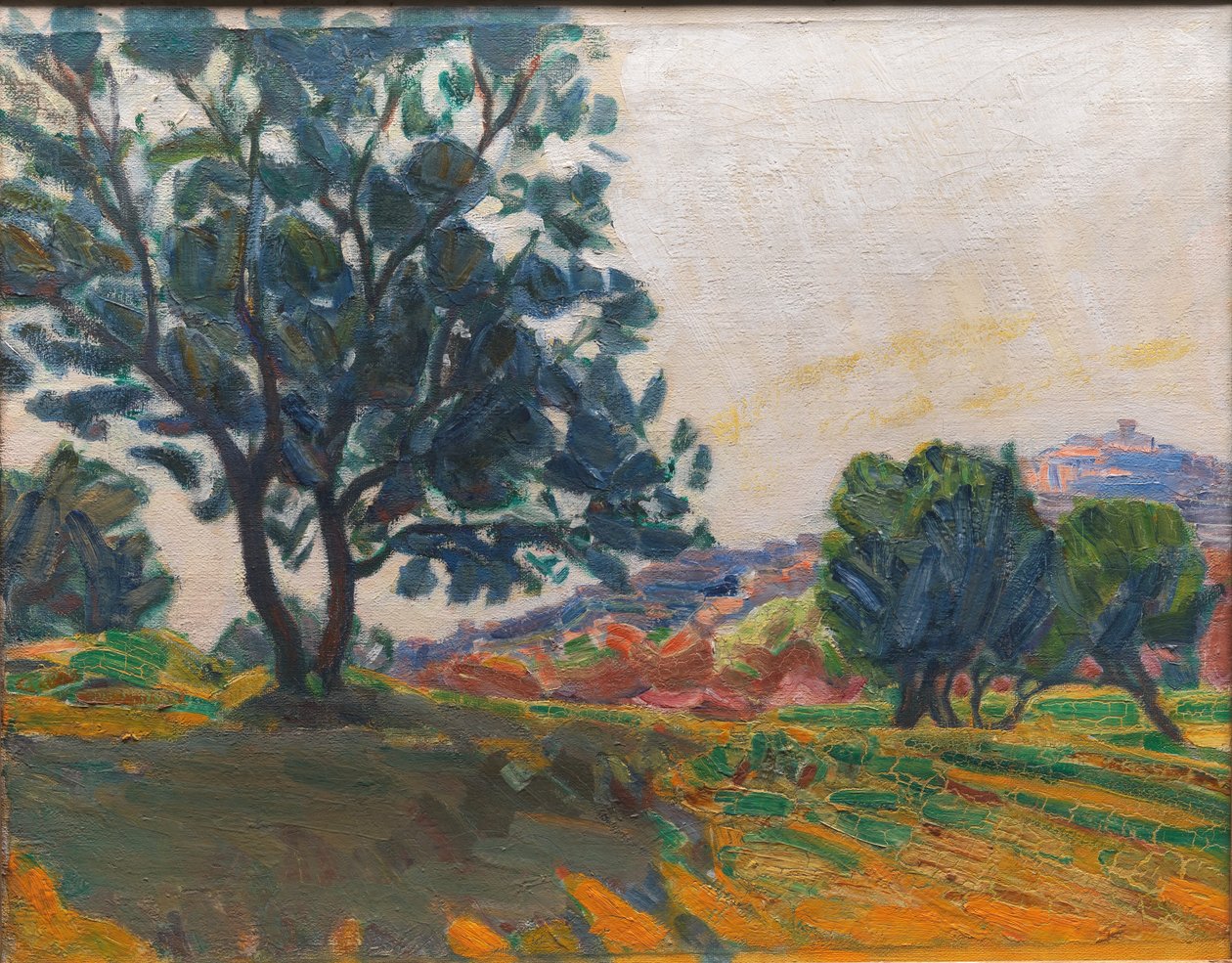 El Olivar. Con Cagnes en el Fondo. A Contraluz de Niels Larsen Stevns