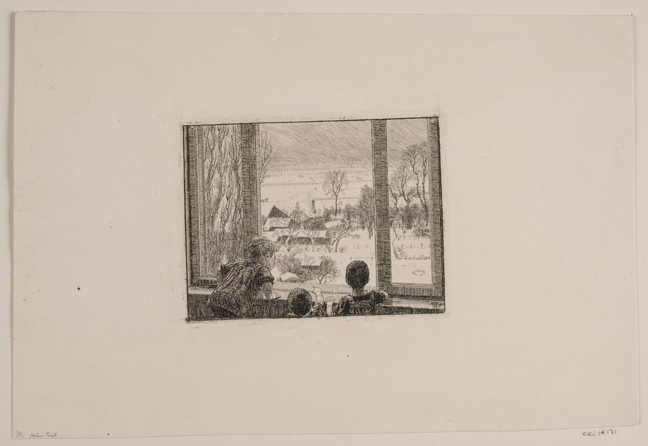 Los niños en la ventana de Niels Skovgaard