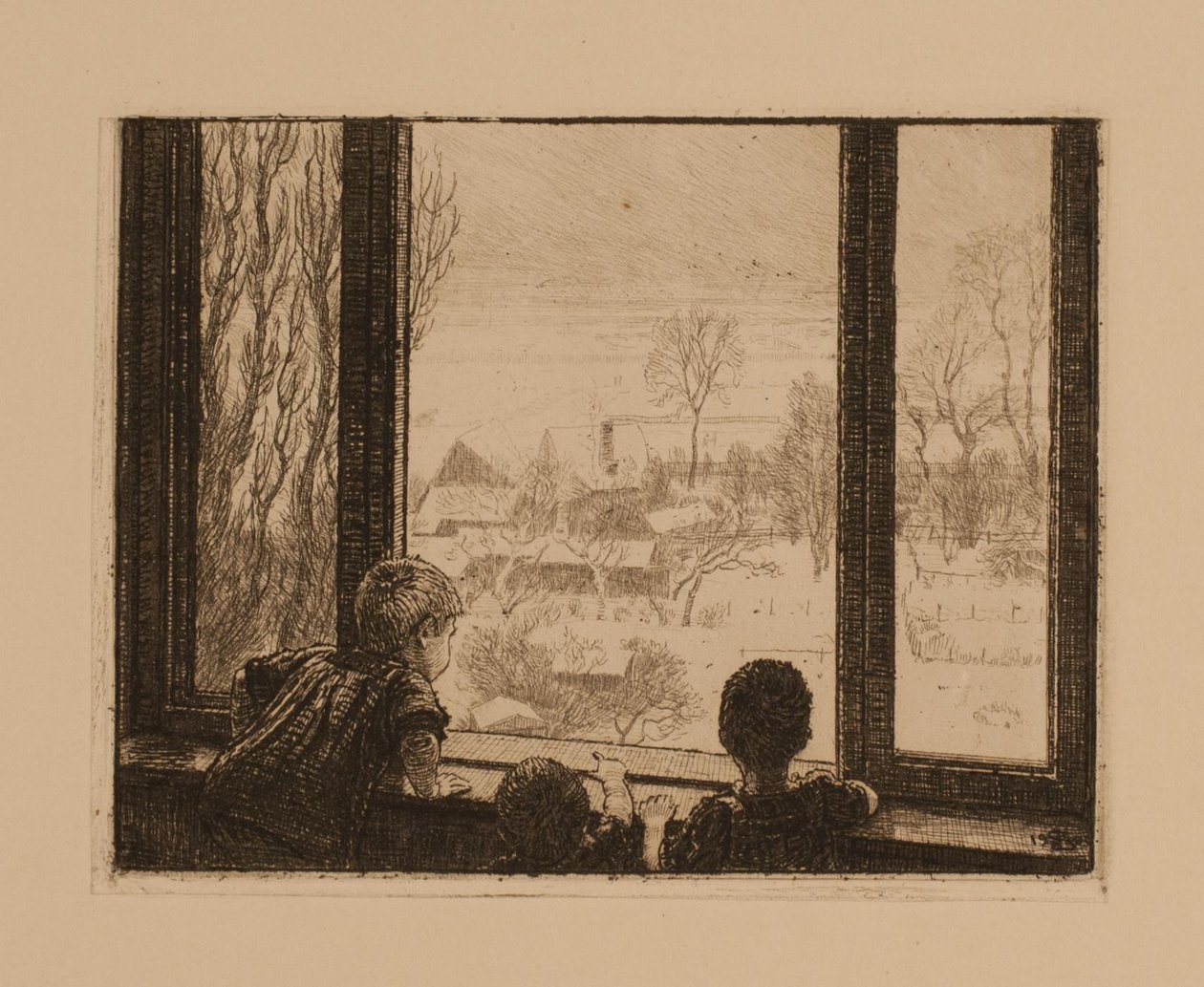 Niños en la ventana de Niels Skovgaard