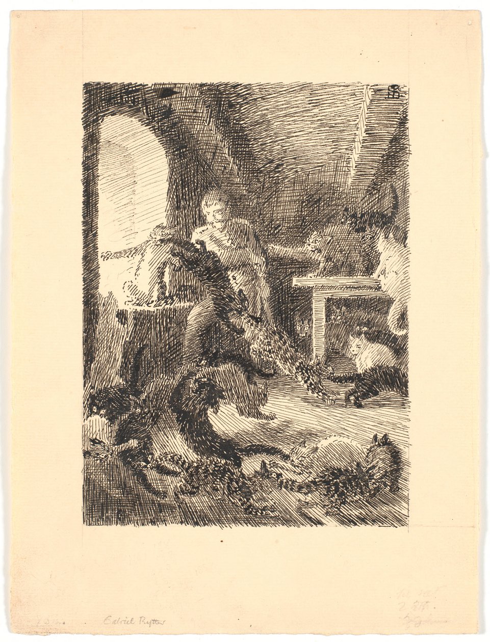 Gabriel jinete y las brujas de Niels Skovgaard