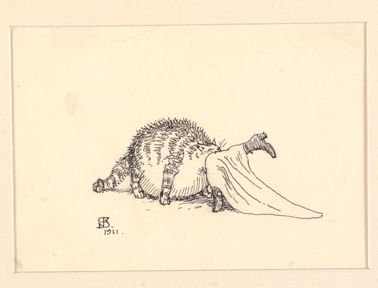 Ilustración para El gato gordo de Niels Skovgaard