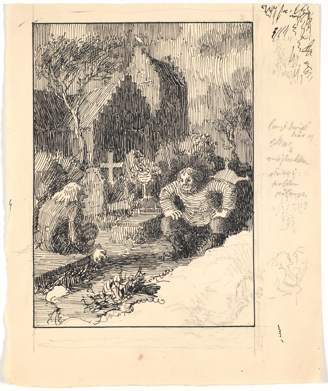 El aviso de la playa y el fantasma de la iglesia de Niels Skovgaard