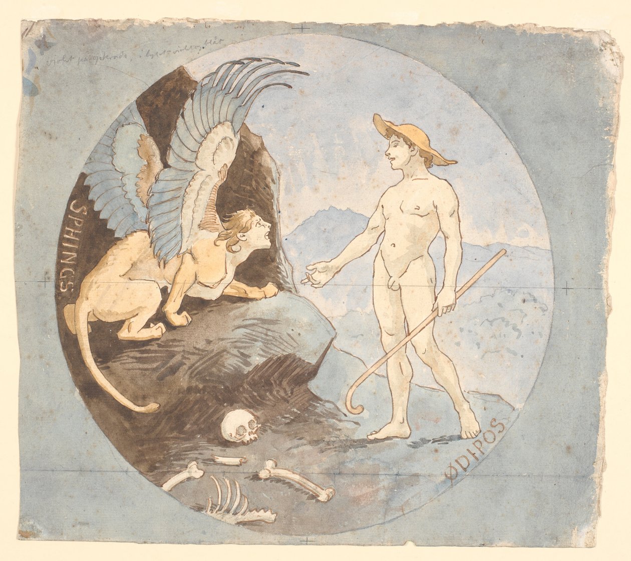 Edipo y la esfinge de Niels Skovgaard