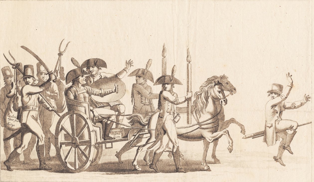 Entrada triunfal de Cathcart y Gambier en Londres después de la expedición a Copenhague de Niels Truslew
