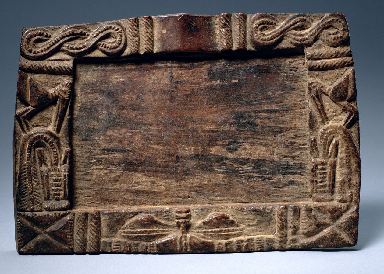 Tablero del Oráculo Opon Ifa, Cultura Yoruba de Nigerian