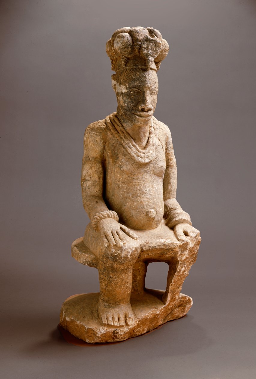 Figura sentada, Esie, antes de 1850 de Nigerian