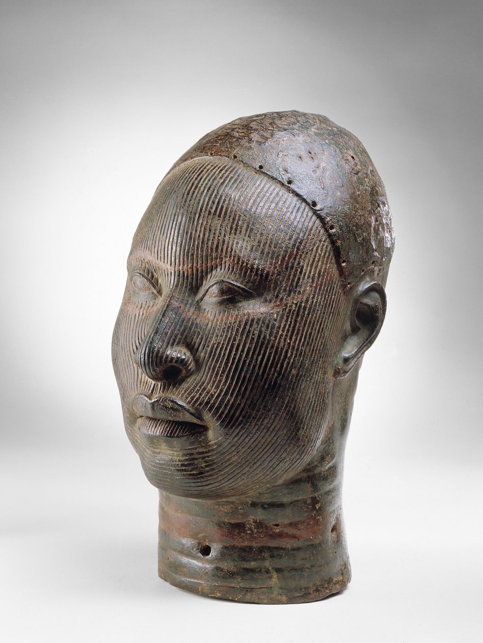 Oni, cabeza de un rey, Ife, siglo XII - XV de Nigerian
