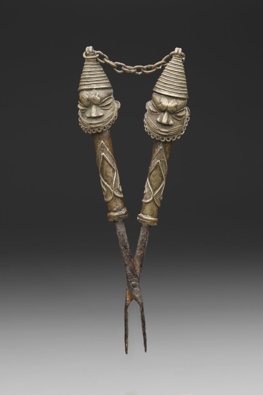 Tenazas figuradas para rituales de la Sociedad Oshugbo de Nigerian Nigerian