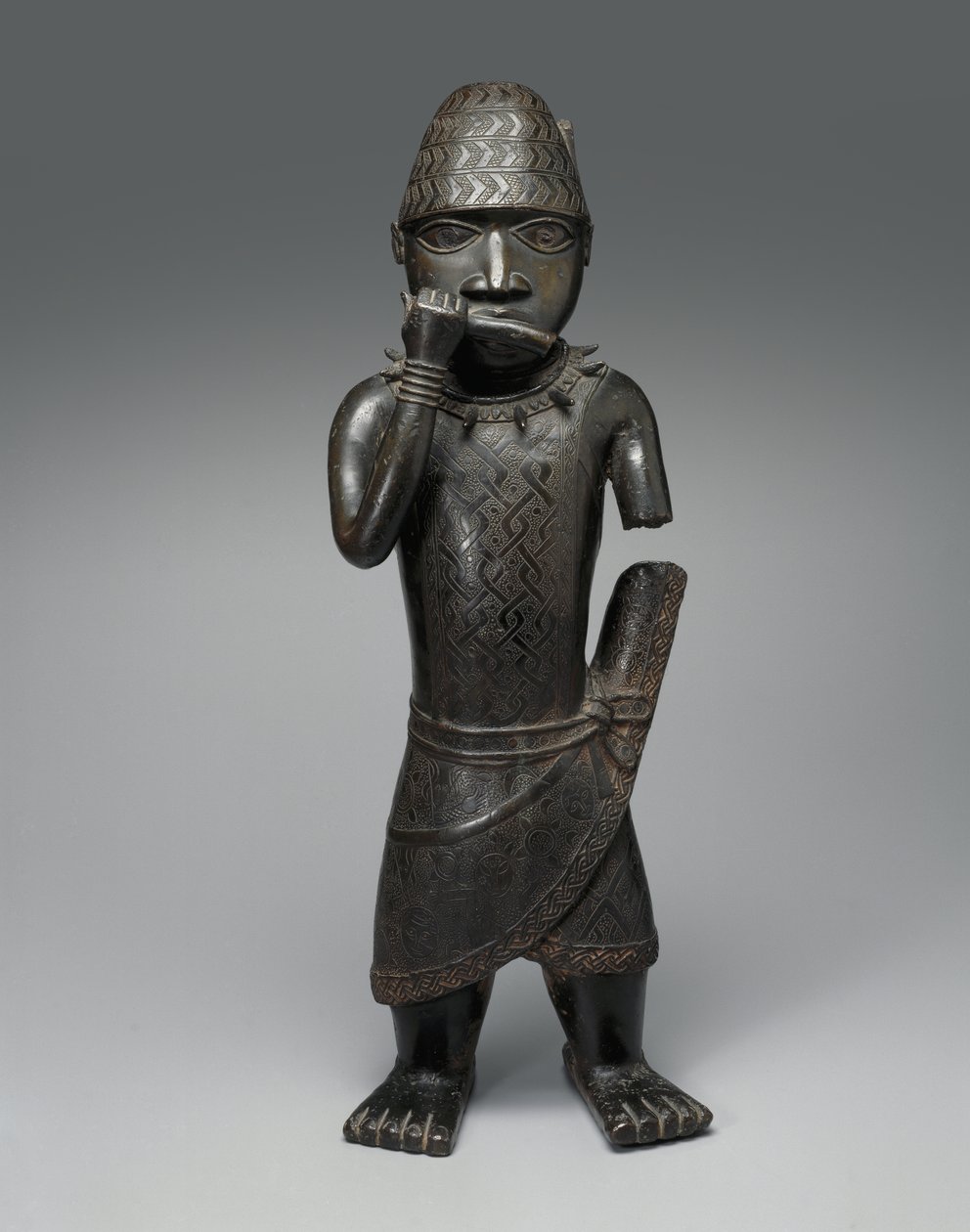 Figura de un trompetista, nigeriano, c.1504-50 de Nigerian School