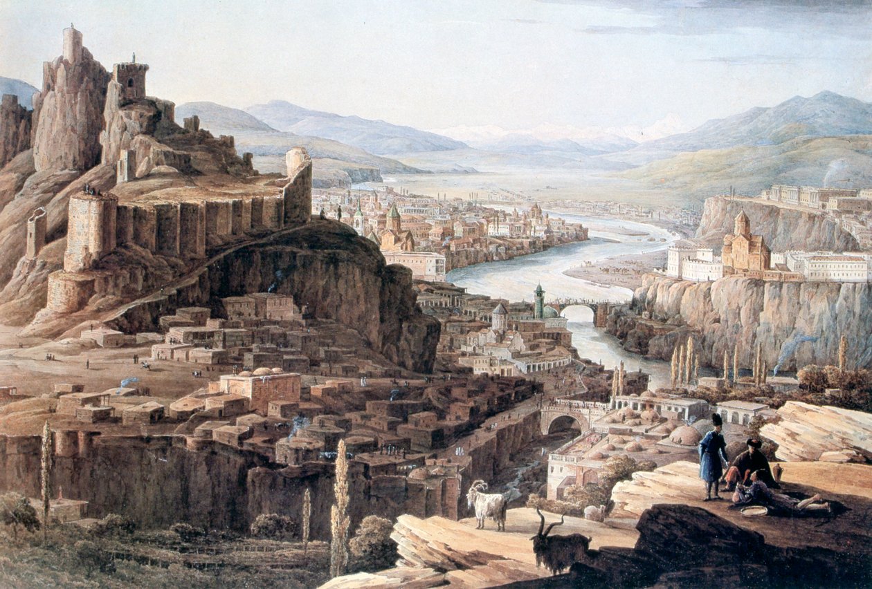 Vista de Tiflis, 1830 de Nikandor Grigorievich Chernetsov