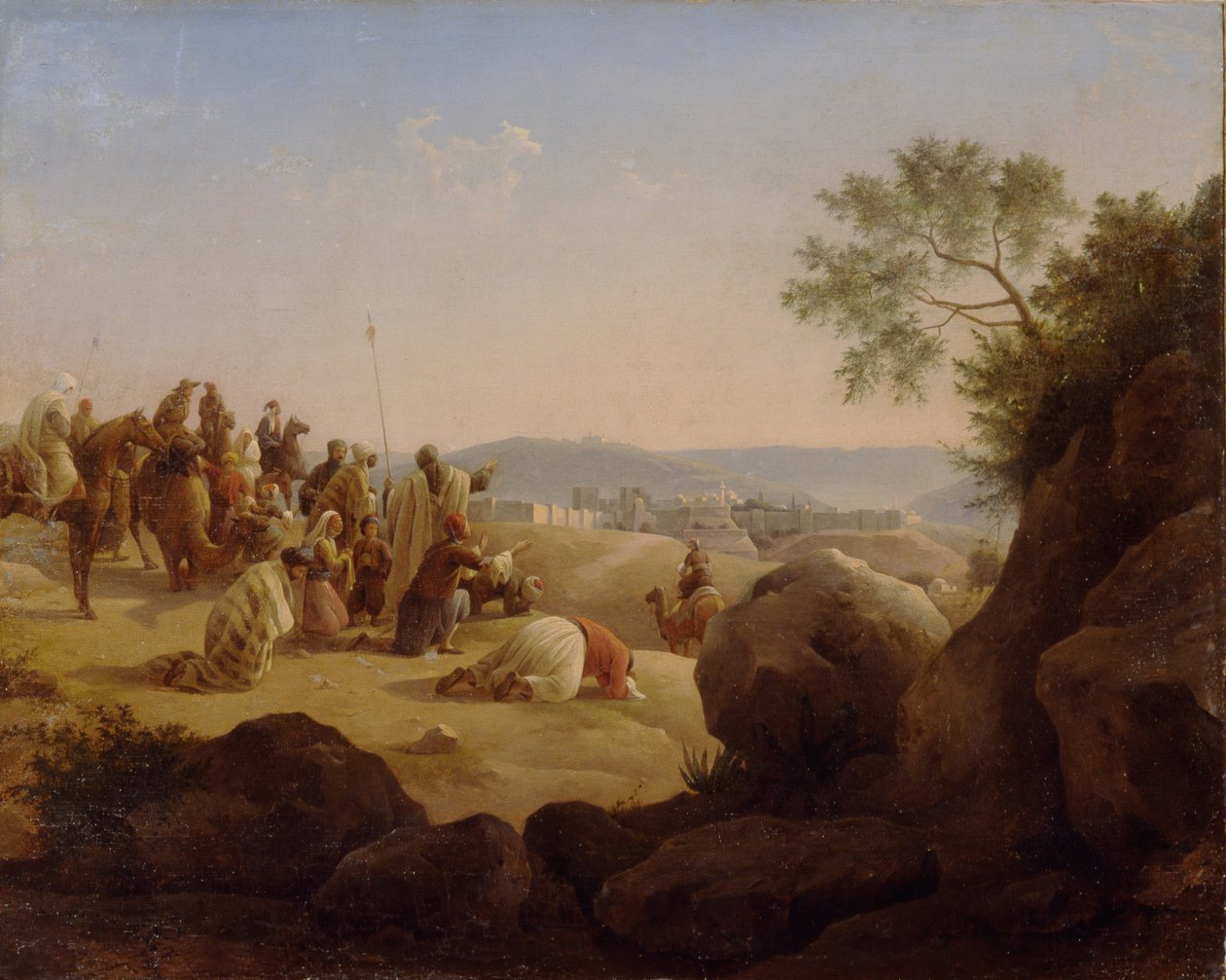 Peregrinos Ante Jerusalén de Nikanor Grigoryevich Chernetsov